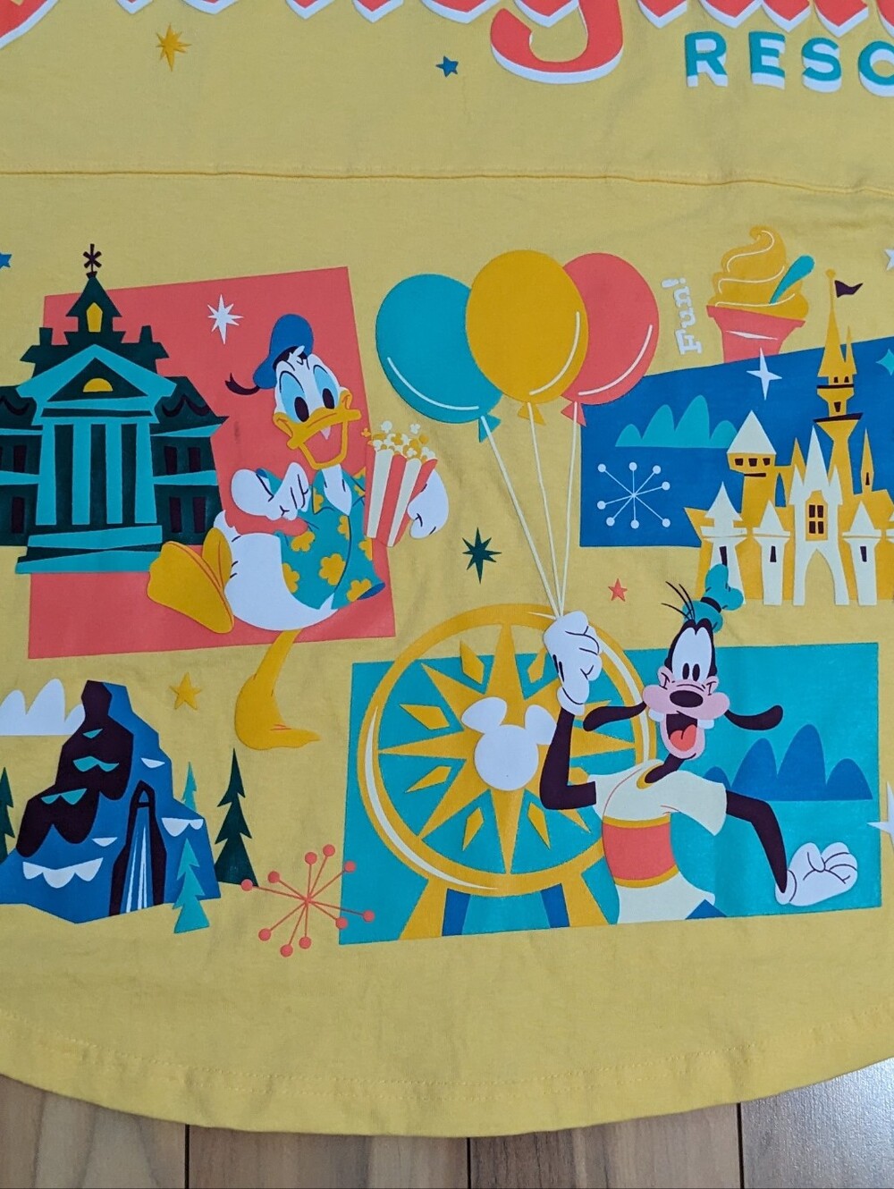 NWT! Disneyland Play In The Parks Spirit Jersey In Yellow Size M - Picture 2 of 15
